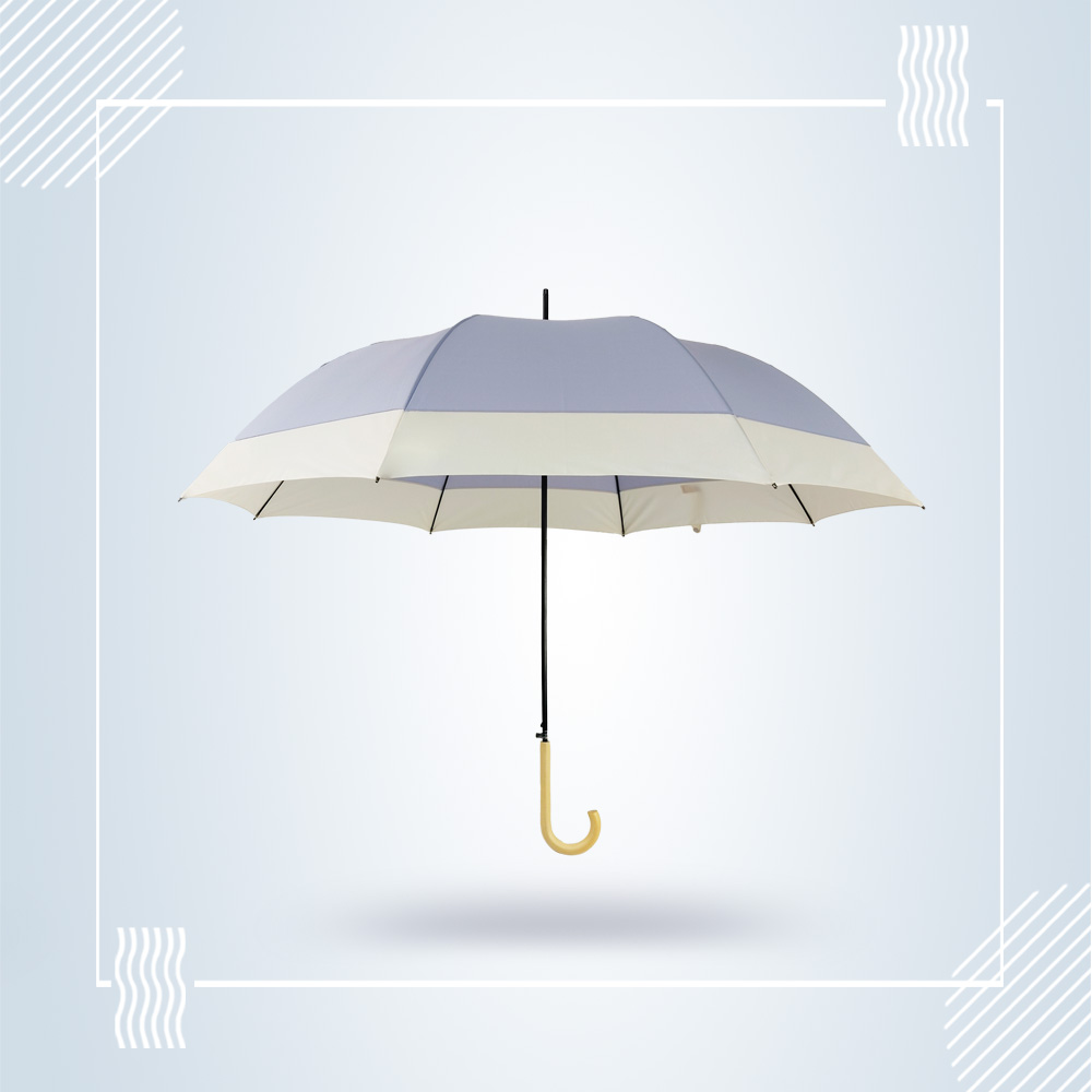 清新小木桿長(zhǎng)柄傘